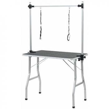 vidaXL Mesa Ajustable de Higiene de Mascotas 2 Lazos Camilla para Lavar Perros