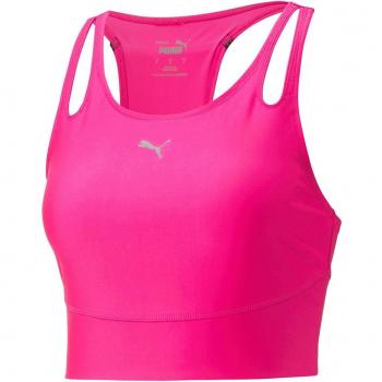 Camiseta de running Puma Run Ultraform Crop para mujer en color fucsia