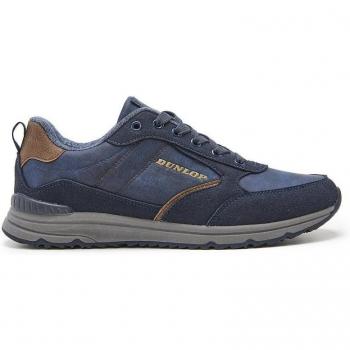 Zapatillas Deportivas Dunlop para Hombre con Collarín Acolchado en Color Azul Marino Modelo 35924