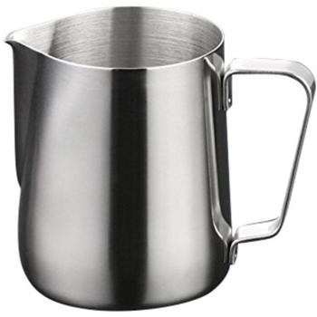 Fablcrew Jarra de espuma de leche de acero inoxidable para leche y café, 150 ml