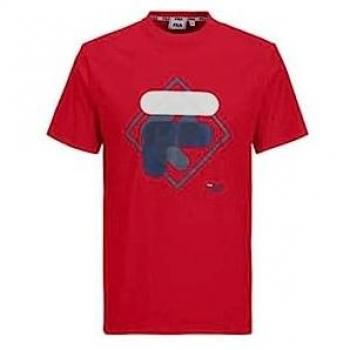 Camiseta de Manga Corta para Hombre Fila FAM0447 Color Rojo Talla L