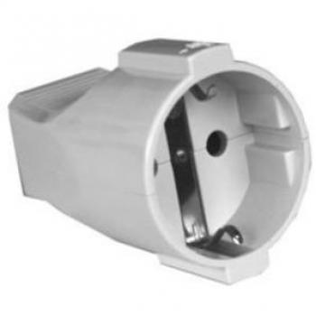 Clavija Schuko Hembra 4,8mm 16A/250Vac Color Blanco
