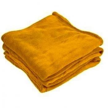 Manta Microfibra De Viaje 250Gr Mostaza Única