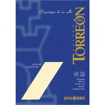 Canson - Papel Verjurado Torreón Ahuesado A4 90g Pack de 100 Hojas C200407319