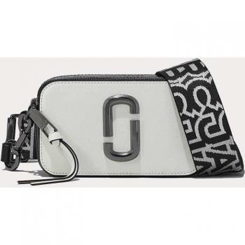 Marc Jacobs The Bi-Color Snapshot Shoulder Bag, White, Female, Size: ONE SIZE