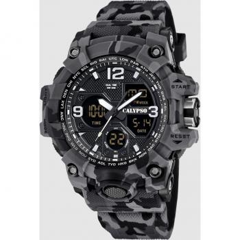 Reloj Calypso X-trem K5855/4 Gris Hombre - Reloj para hombre, modelo K5855 de la colección X-trem, caja de caucho multi, color gris