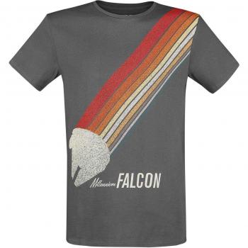 Star Wars Millennium Falcon Hombre Camiseta Antracita XXL 100% algodón Regular