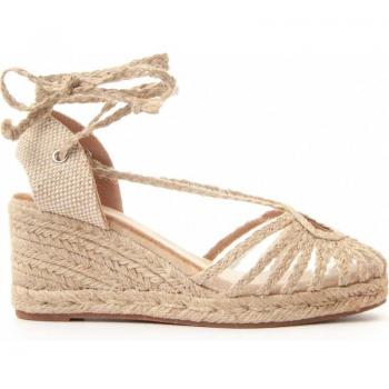 Sandalias de Mujer Montevita Cien Beige con cuña de esparto