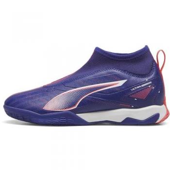 Puma Zapatillas de Fútbol Sala Ultra 5 Match+ Ll It + Mid Jr, color azul, talla 37.5, unisex para niños, diseño plano con cordones, deportivo y multideporte
