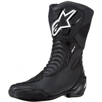 Alpinestars SMX S Black Motorcycle Boots - Size 47