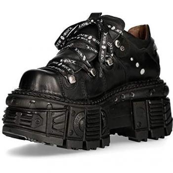 New Rock M-TANK120N Black Platform Punk Boots Size 41 Female