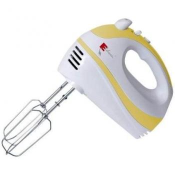 eldom R103 Batidora de Varillas, Batidora y Amasadora para repostería, 4 Velocidades,botón Turbo, Incluye 2 Ganchos de Amasado y 2 Varillas, Función Turbo, 300W