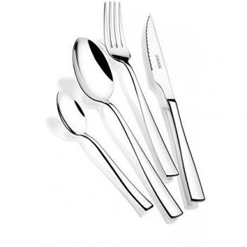 Set de Cubertería Monix Siena 75 Piezas en Acero Inoxidable con Cuchillo Chuletero y Espesor de 3 mm