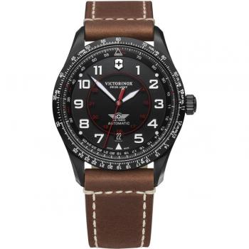 Victorinox Reloj de Hombre Airboss V241886 de Piel con Correa Marrón