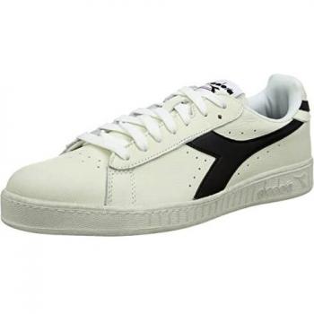 Diadora Game L Low Waxed Unisex Sneakers - White/Black