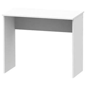 Mesa Escritorio MUEBLES PITARCH Eko 75x90x50 cm - Blanco, ideal para estudio u oficina, fabricada en melamina color blanco mate, dimensiones de 75 cm de alto, 90 cm de ancho y