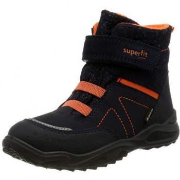Superfit Baby Boys Glacier Snow Boot, Blue/Orange 8000, 6 UK