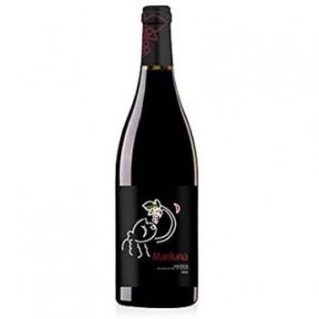 Bodegas Sierra Norte - Vino Tinto Mariluna - DO Valencia - Tempranillo, Bobal - Botella de Vino Ecológico y Vegano 75 cl - 14% Alcohol - Aroma Afrutado y Notas Tostadas