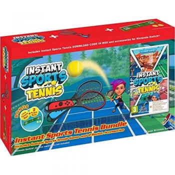 Instant Sports Tennis Bundle para Nintendo Switch - Juego de deportes, multijugador local y en línea, incluye diversos modos de juego, gráficos coloridos y controles intuitivos
