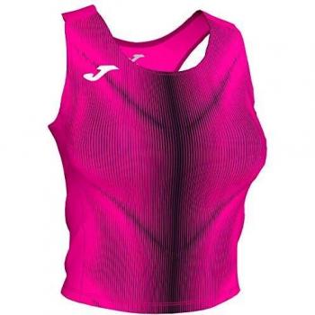 Joma Olimpia Top Señora, Niñas, Rosa flúor Negro, 2XS