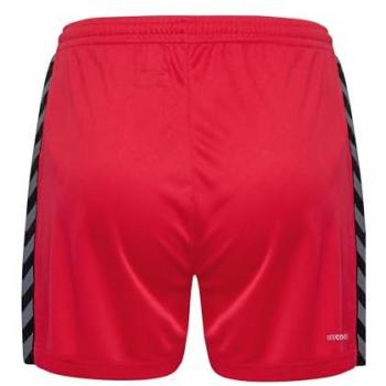 Hummel Pantalones Cortos Authentic Pl Mujer - Material ligero, secado rápido, cintura elástica ajustable, diseño moderno, adecuado para actividades deportivas y uso diario