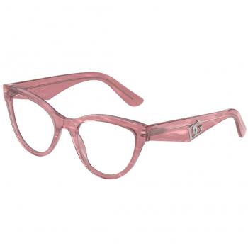 Dolce & Gabbana Gafas Graduadas DG 3372 3405 Armazones para Mujer Rosas Lentes Recetados 52