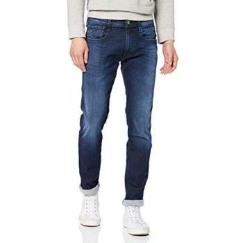 Men's Replay Mens Anbass Hyperflex Clouds Jeans (Blue) - Size: 36/34