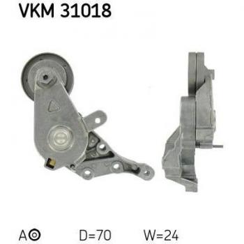 Polea tensora SKF VKM 31018 para correa de distribución, polea de deflexión/guía para correa de distribución