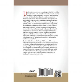 Thinking in Childhood and Adolescence: Lifespan Learning Paperback Edition