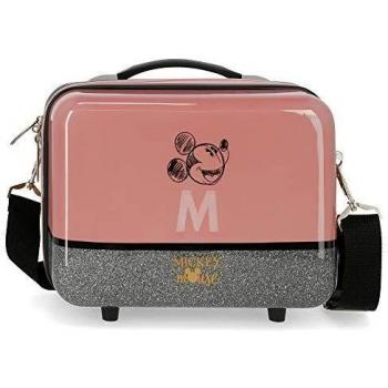 Disney Neceser ABS Mickey The Blogger Adaptable, Color Rosa, 29 x 21 x 15 cm