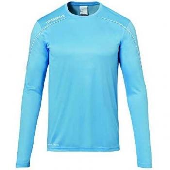 uhlsport Stream 22 Trikot Langarm Sudadera De Entrenamiento, Hombre, Celeste/Blanco, 116