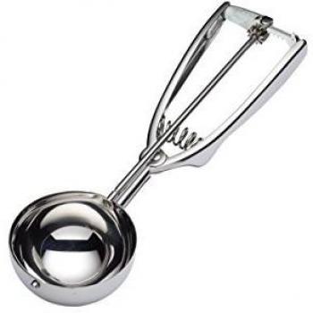 Cuchara Sacabolas Deluxe de Acero Inoxidable 6,2 cm con Diseño Tradicional