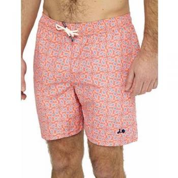 Scotta 1985 - Traje De Baño Cachemir Coral, Calidad, Estilo Sport Clásico, Bañador Tendencia Verano para Hombre