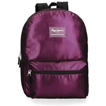 Mochila Pepe Jeans Lily Portaordenador 15,6, Morado, 32x44x15 cm