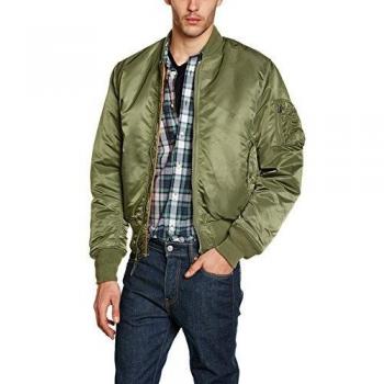 Alpha Industries Clic Ma-1 Jacket Green Male Sizes: 2XL, M, L, S, XL