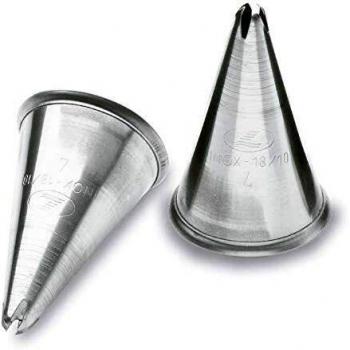 Lacor - 68948 - Pack 6 Boquillas Rosa Inox. 8cm