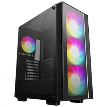 DeepCool MATREXX55 V4 C Midi Tower Negro, Caja ATX semitorre, Cristal templado, USB 3.2