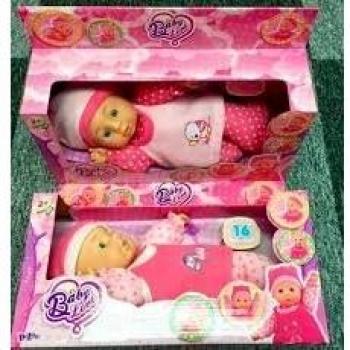 MUÑECA BLANDA ACOSTADA 35 CM