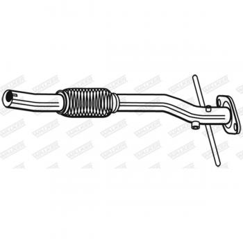 Tubo de escape WALKER 10658 para SWIFT III (MZ, EZ) y SPLASH, longitud 660mm, peso 1.7kg