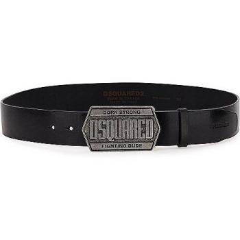 DSQUARED2 Black Leather Belt for Men - Size 90 CM