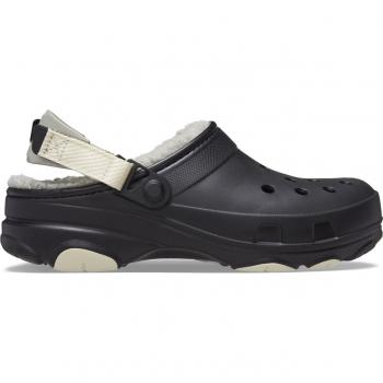 Crocs Zuecos unisex All Terrain Lined Clog negro mate beige - Talla 46-47