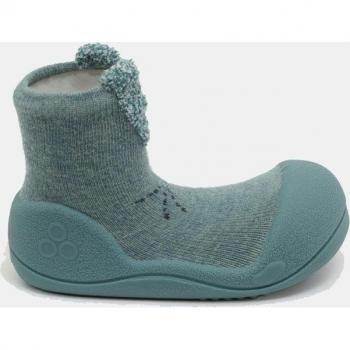 Attipas Rabbit Mint - Zapatillas de casa cerradas de bebé niño en algodón con dibujo de conejo