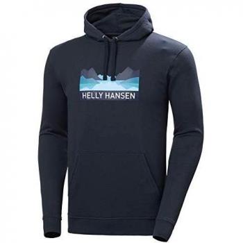 Helly Hansen Nord Graphic Pull Over Hoodie Suéter con Capucha, Hombre, Navy, M