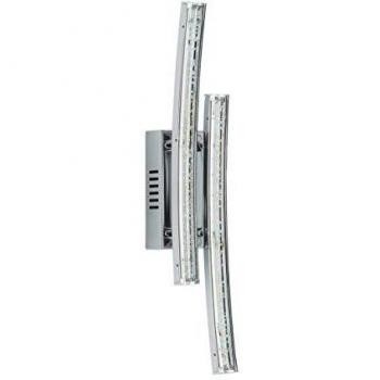 Aplique de Pared LED Pertini Cromo 6W Luz Cálida 2 Focos Integrados