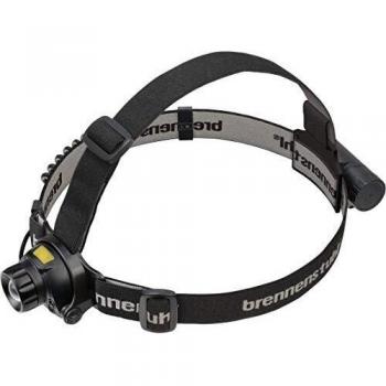 Brennenstuhl 1177310 LuxPremium SL AF, Linterna Frontal Recargable con Sensor, USB con luz roja para Exteriores, IP44, con LED OSRAM, 400 LM, duración de hasta 50 h, Negro