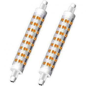 Eofiti R7s LED 118mm Bombillas 2 x 2700K Blanca Cálida Lámparas 10W Non-Regulable Equivalente a 80W Halógena Luz R7s 230V Alta CRI 83Ra 360 Grados con 900 Lúmenes