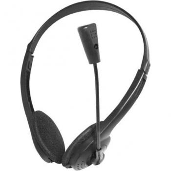 Auricular Estéreo con Cable de 3,5mm, Portátil, Cancelación de Ruido y Micrófono, Diadema Ajustable para Ordenador y Portátil