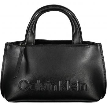 Calvin Klein CK Mini Tote Bag - Elegant Black Handbag with Removable Shoulder Strap