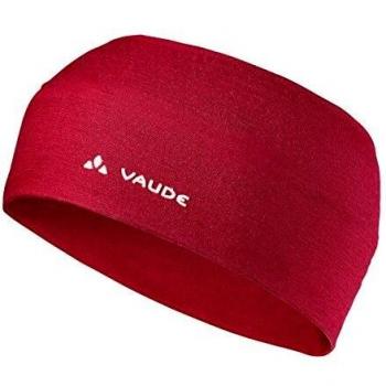 Vaude Cassons Merino Unisex Headband - Lightweight, Quick-Drying, Dark Indian Red, One Size