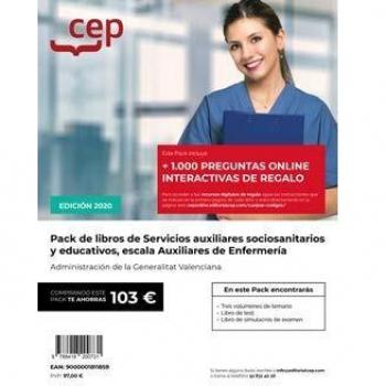 PACK DE LIBROS OPOSICIONES SERVICIOS AUXILIARES SOCIO-SANITARIOS
